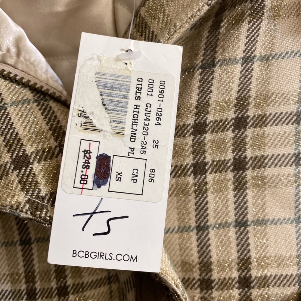 BCBG girls long coat size XS